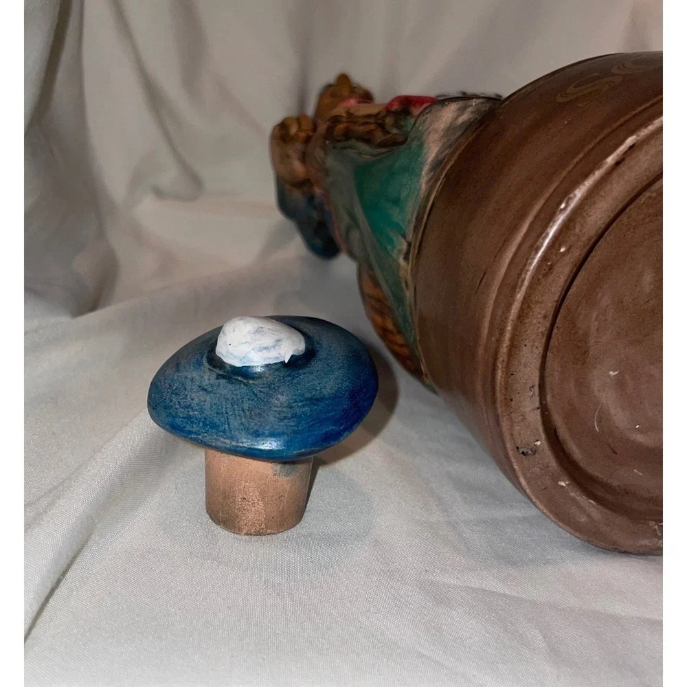 Vintage Ceramic Scotch Decanter Winking Scotsman Kilt Figural Liquor Bottle 12